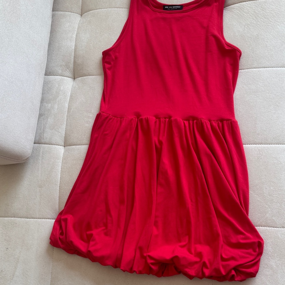 Bright Red Mini Dress